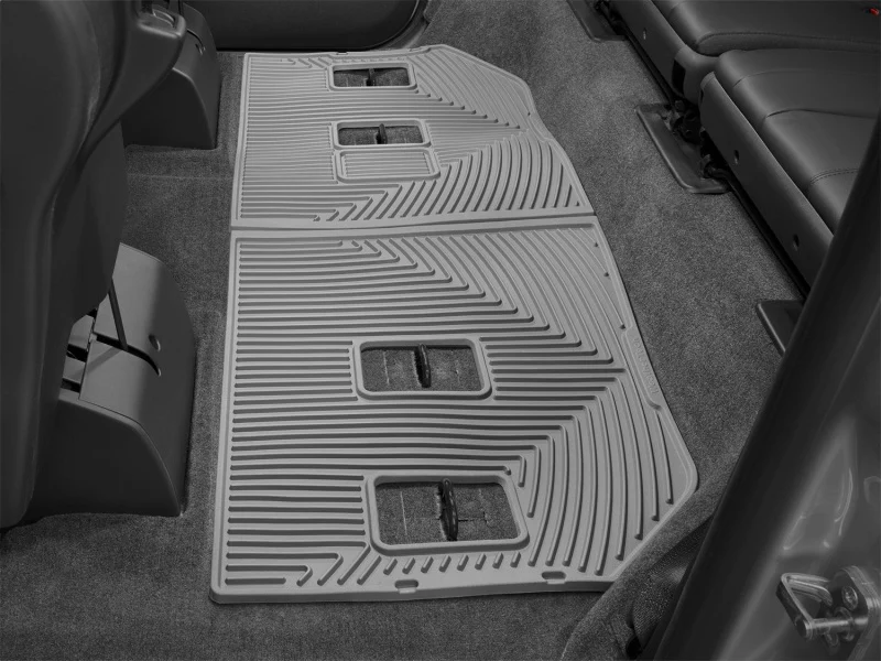 WeatherTech 07-10 Chevrolet Suburban Rear Rubber Mats - Grey - Image 5