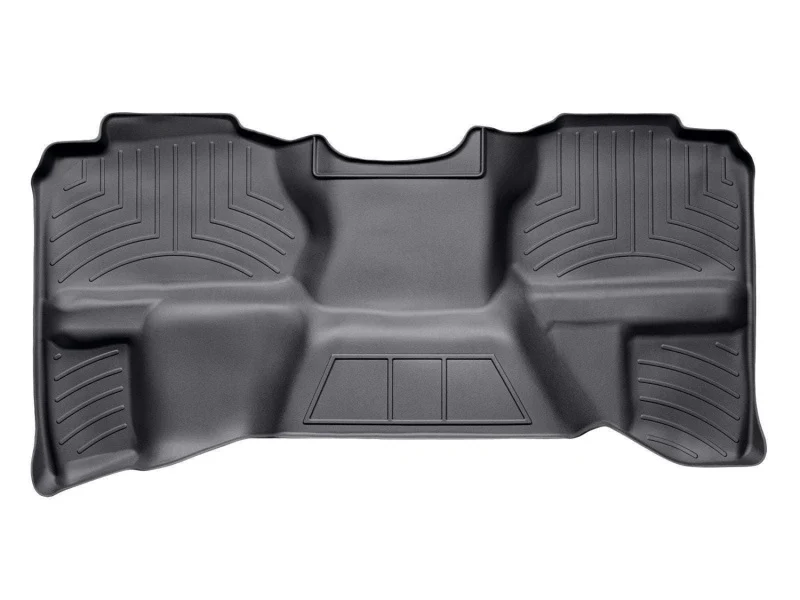 WeatherTech 07-13 Chevrolet Silverado Extended Cab Rear FloorLiner - Black - Image 2
