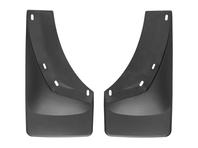 WeatherTech 07-13 Chevrolet Silverado No Drill Mudflaps - Black - Image 4
