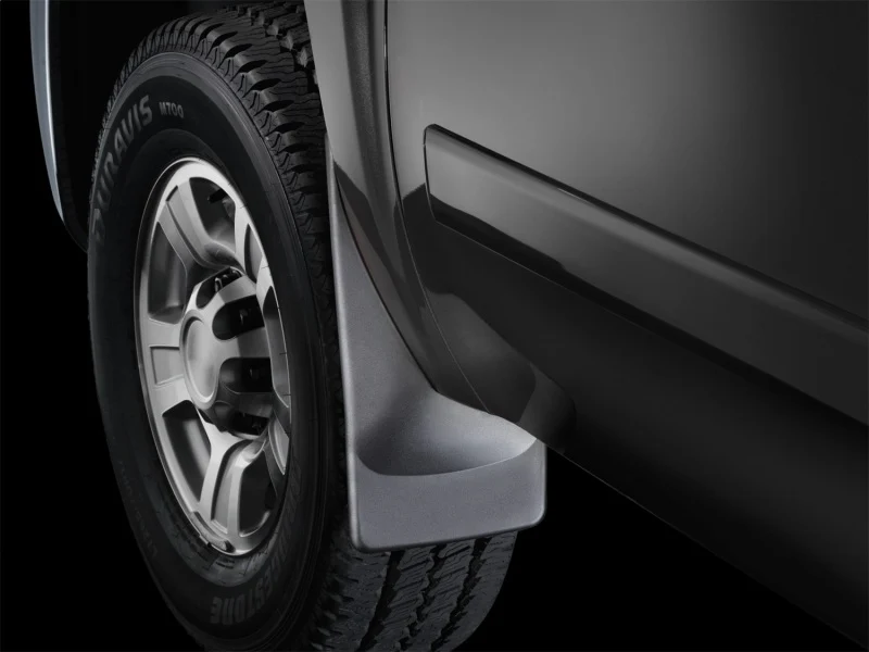 WeatherTech 07-13 Chevrolet Silverado No Drill Mudflaps - Black - Image 5