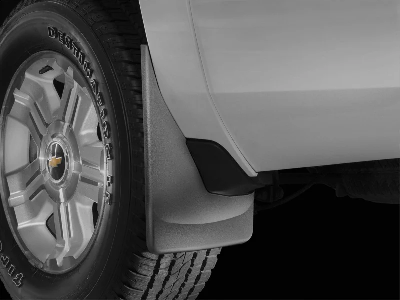 WeatherTech 07-13 Chevrolet Tahoe No Drill Mudflaps - Black - Image 5