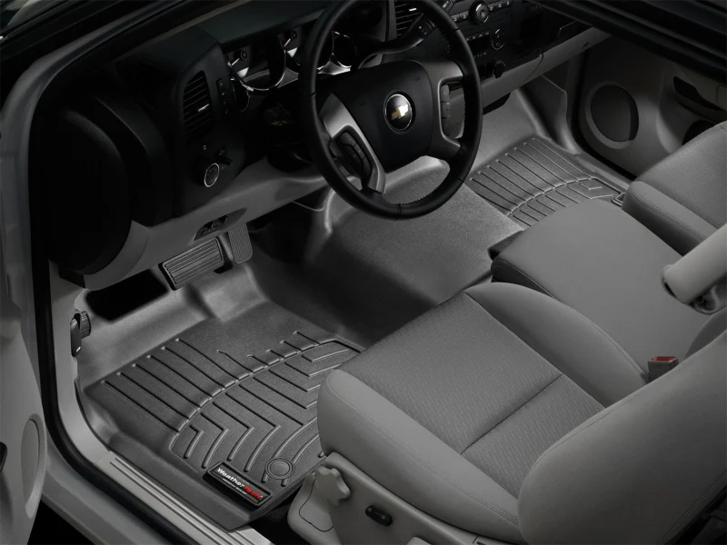 WeatherTech 07-13 GMC Sierra Front FloorLiner - Black - Image 10