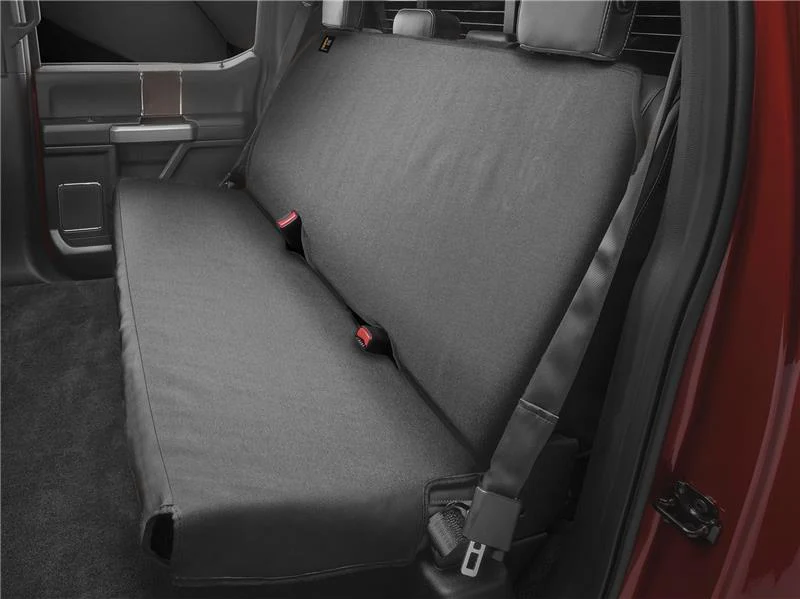 WeatherTech 07-15 Audi Q7 / 07-14 Cadillac Escalade / 09-14 Ford F-150 Gray Rear Seat Protector - Image 3