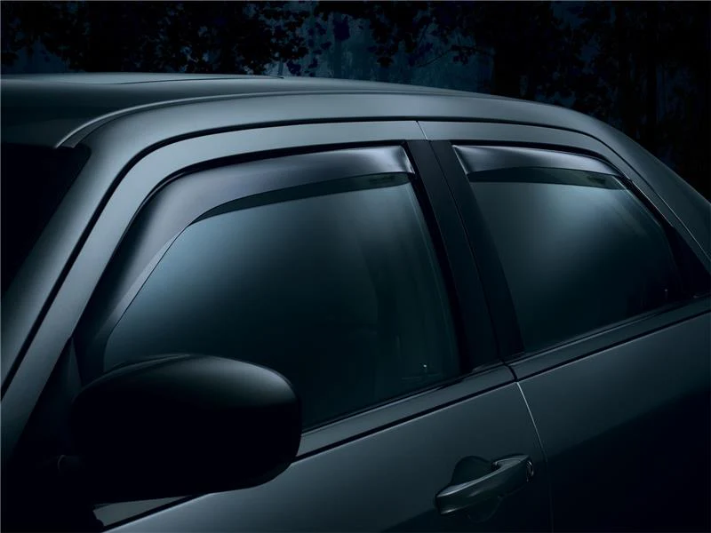 WeatherTech 07+ GMC Acadia Front and Rear Side Window Deflectors - Dark Smoke - Image 3