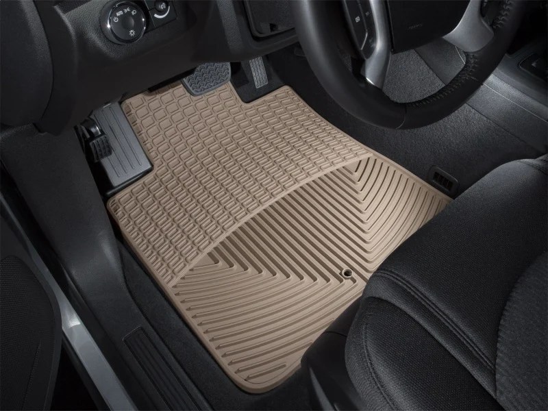 WeatherTech 07+ GMC Acadia Front Rubber Mats - Tan - Image 5