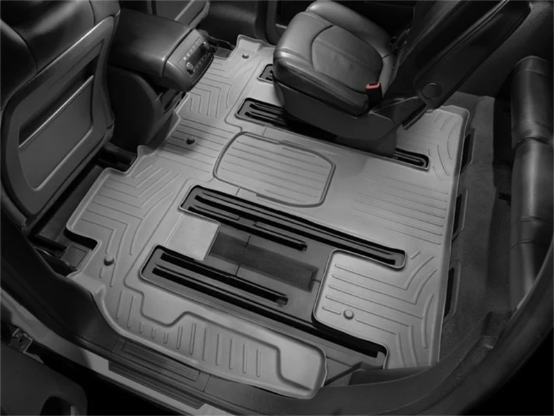 WeatherTech 07+ GMC Acadia Rear FloorLiner - Grey - Image 6