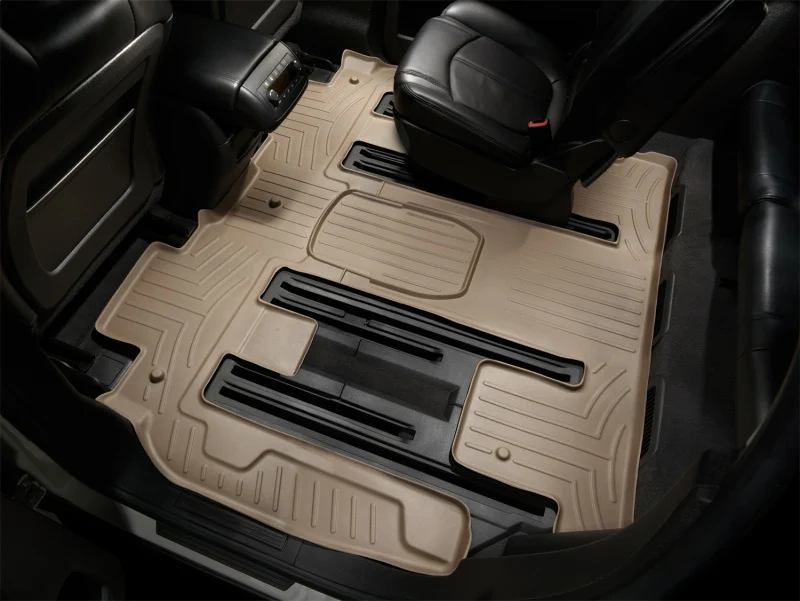 WeatherTech 07+ GMC Acadia Rear FloorLiner - Tan - Image 13