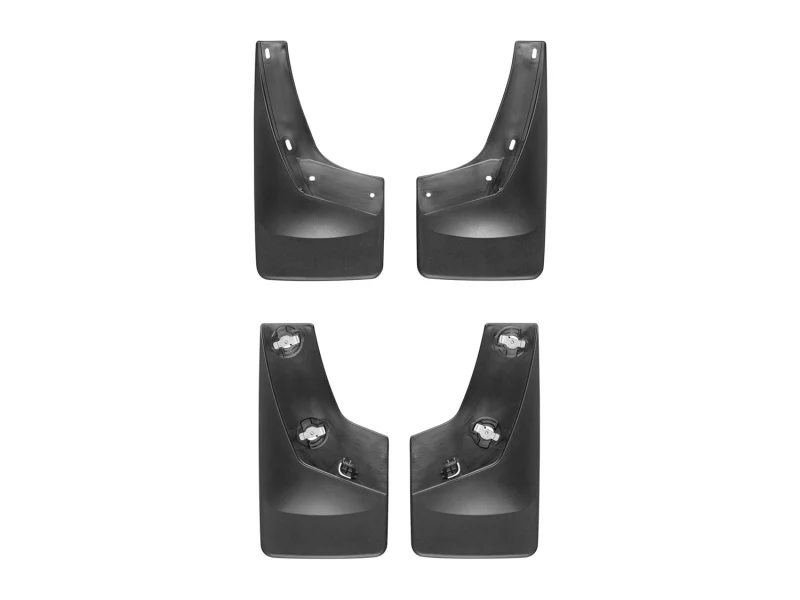 WeatherTech 07 GMC Sierra No Drill Mudflaps - Black - Image 4
