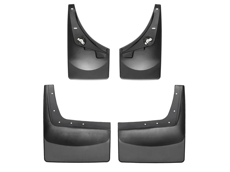 WeatherTech 08-10 Ford F250/F350/F450/F550 No Drill Mudflaps - Black - Image 3