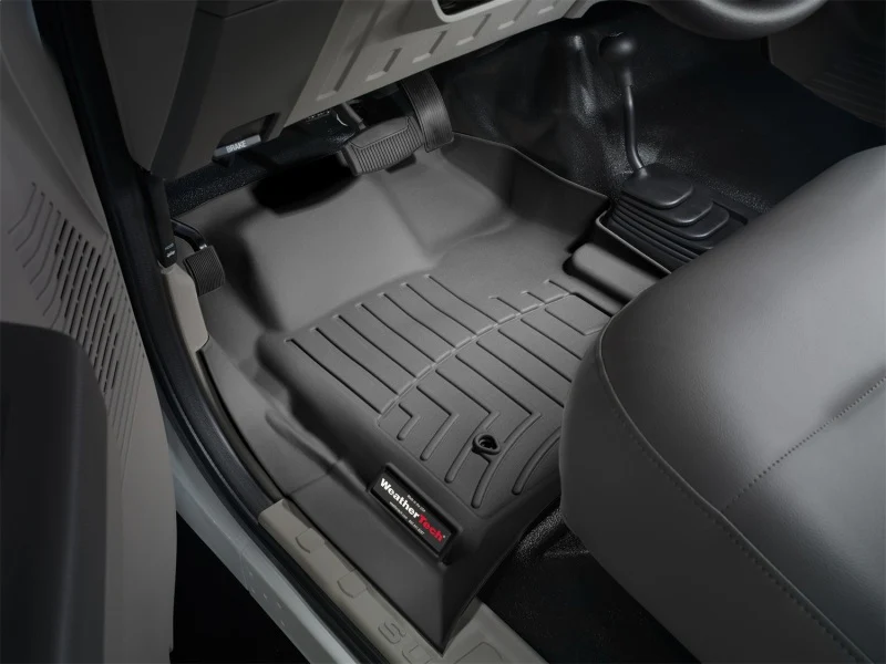 WeatherTech 08-10 Ford F250/F350/F450/F550 Super Duty Regular Cab Front FloorLiner - Black - Image 6