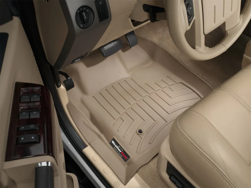 WeatherTech 08-10 Ford F250/F350/F450/F550 Super Duty Regular Cab Front FloorLiner - Tan - Image 16