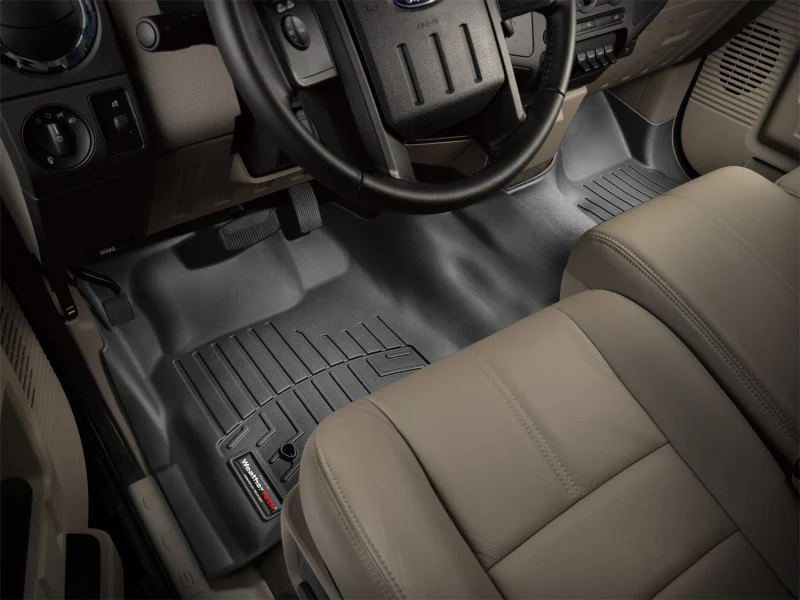 WeatherTech 08-10 Ford SuperDuty Front FloorLiner - Black - Image 16
