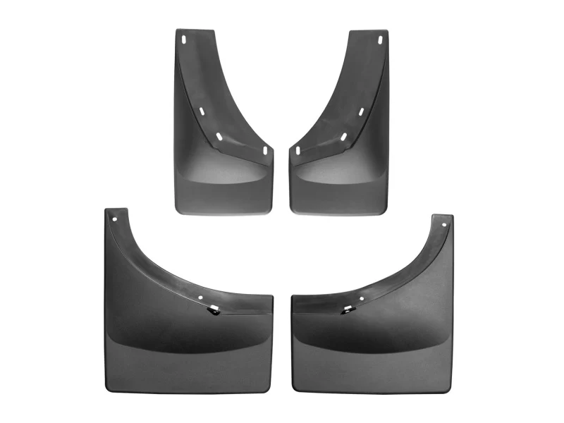 WeatherTech 08-13 Chevrolet Silverado No Drill Mudflaps - Black - Image 4
