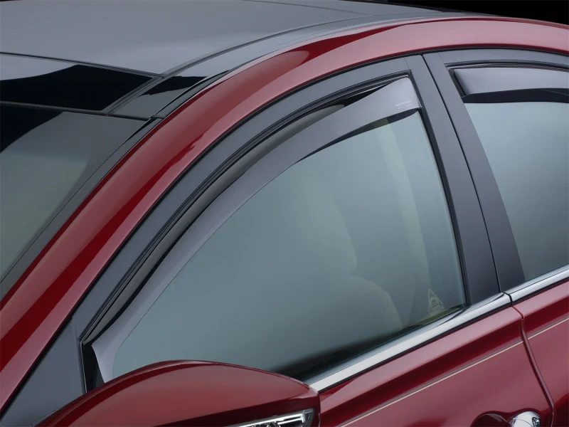 WeatherTech 08+ Mazda Tribute Front Side Window Deflectors - Dark Smoke - Image 6