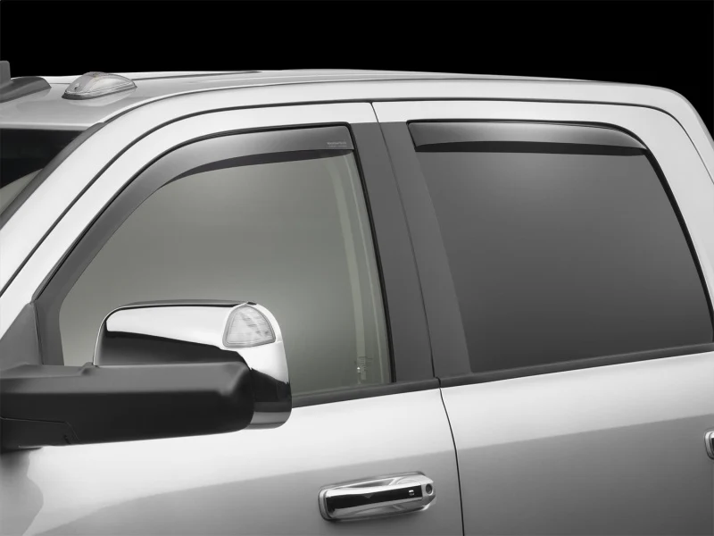 WeatherTech 09-18 Dodge Ram 1500 Front and Rear Side Window Deflectors - Dark Smoke - Image 10