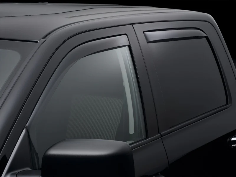 WeatherTech 09-18 Dodge Ram 1500 Front and Rear Side Window Deflectors - Dark Smoke - Image 7