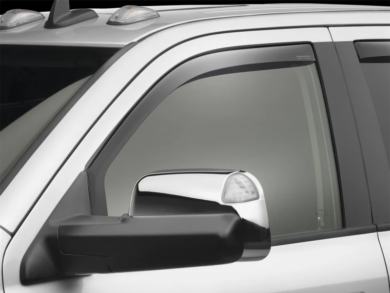 WeatherTech 09+ Dodge Ram 1500 Front Side Window Deflectors - Dark Smoke - Image 9
