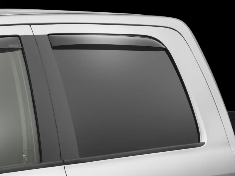 WeatherTech 09+ Dodge Ram 1500 Rear Side Window Deflectors - Dark Smoke - Image 10