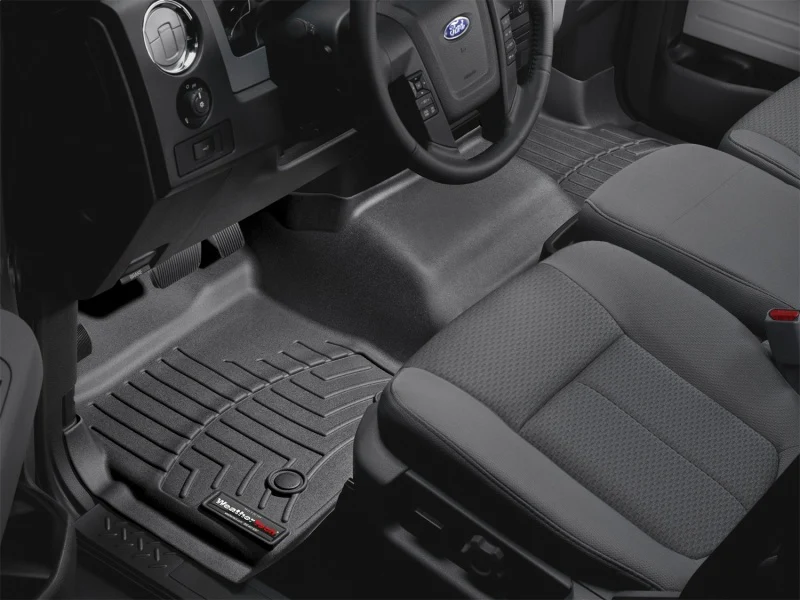 WeatherTech 09+ Ford F-150 Front FloorLiner - Black - Image 15