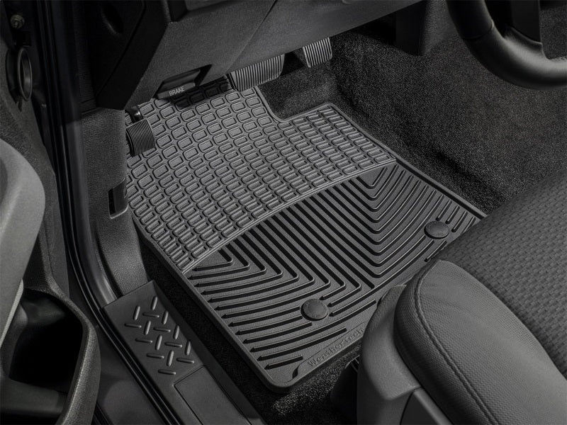 WeatherTech 09+ Ford F-150 Front Rubber Mats - Black - Image 5