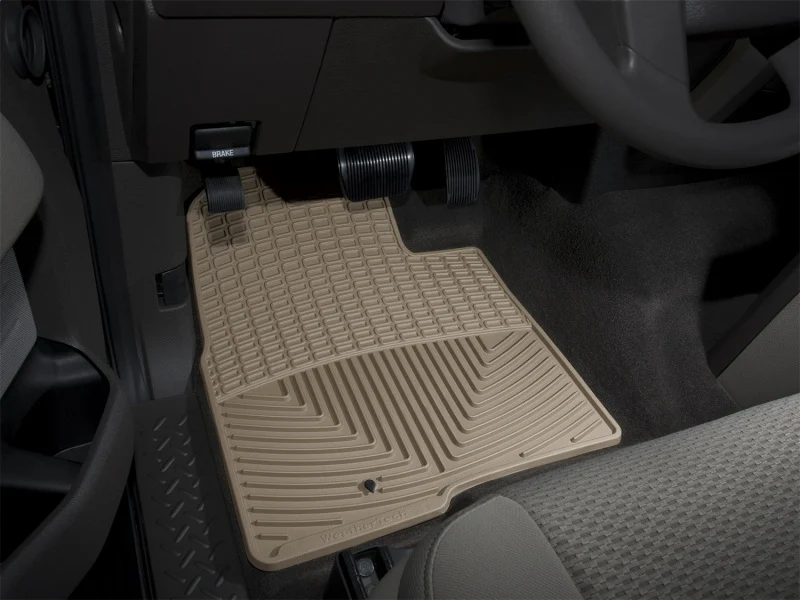 WeatherTech 09+ Ford F-150 Front Rubber Mats - Tan - Image 5