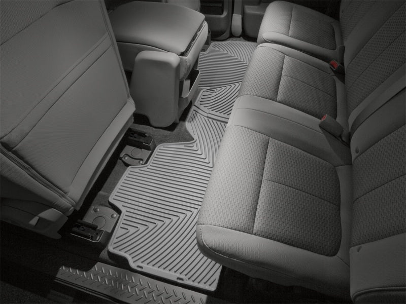 WeatherTech 09+ Ford F150 Super Cab Rear Rubber Mats - Grey - Image 5