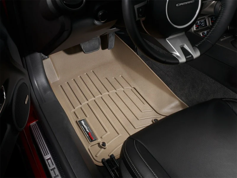 WeatherTech 10+ Chevrolet Camaro Front FloorLiner - Tan - Image 11