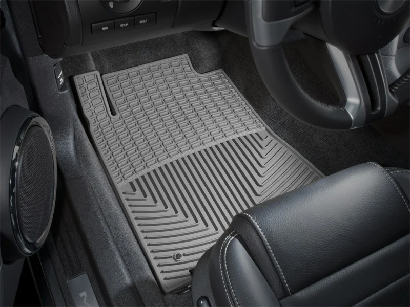 WeatherTech 10+ Ford Mustang Front Rubber Mats - Grey - Image 5