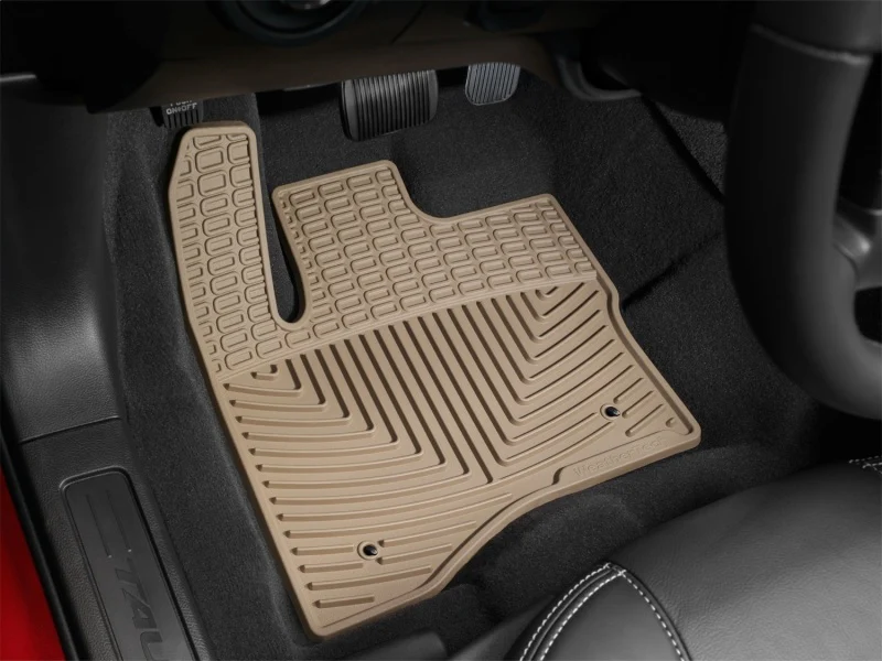WeatherTech 10+ Ford Taurus Front Rubber Mats - Tan - Image 5