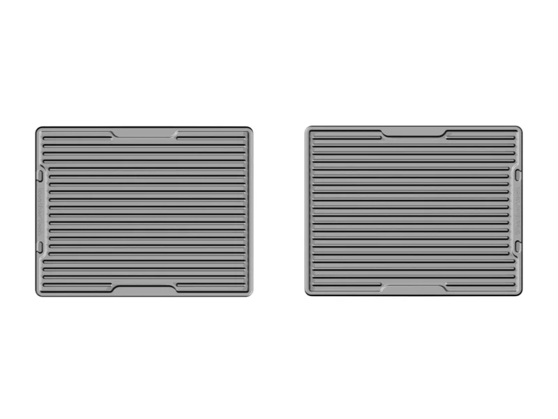 WeatherTech 10+ Ford Taurus Rear Rubber Mats - Grey - Image 2