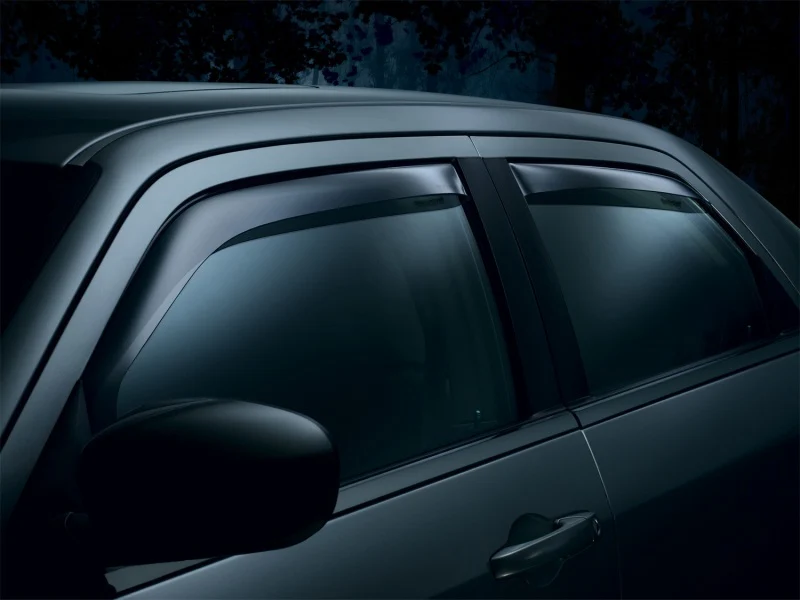 WeatherTech 11-19 Ford Explorer Front and Rear Side Window Deflectors - Dark Smoke - Image 9