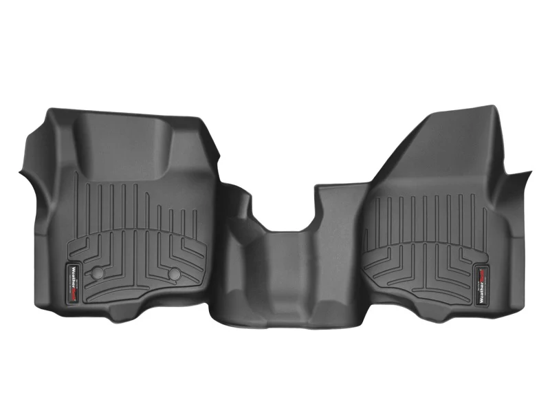 WeatherTech 11+ Ford F250/F350/F450/F550 Front FloorLiner - Black - Image 3