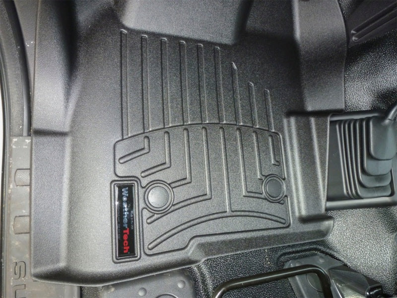 WeatherTech 11+ Ford F250/F350/F450/F550 Front FloorLiner - Black - Image 13