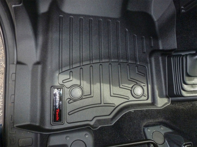 WeatherTech 11+ Ford F250/F350/F450/F550 Front FloorLiner - Black - Image 13