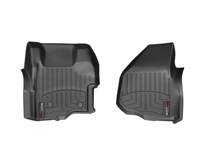 WeatherTech 11+ Ford F250/F350/F450/F550 Front FloorLiner - Black - Image 2