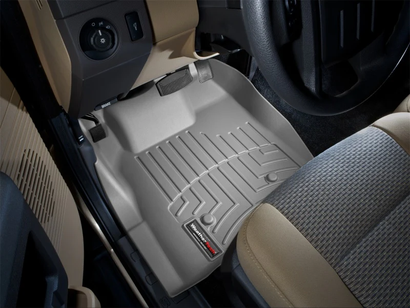 WeatherTech 11+ Ford F250/F350/F450/F550 Front FloorLiner - Grey - Image 8
