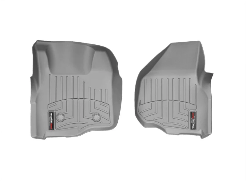 WeatherTech 11+ Ford F250/F350/F450/F550 Front FloorLiner - Grey - Image 2