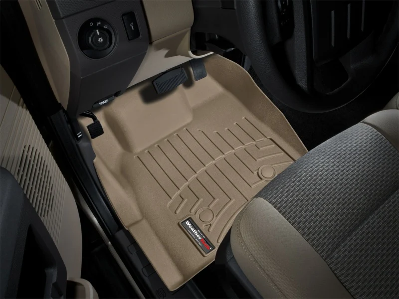 WeatherTech 11+ Ford F250/F350/F450/F550 Front FloorLiner - Tan - Image 13