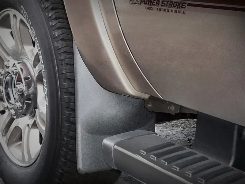 WeatherTech 11+ Ford F250/F350/F450/F550 No Drill Mudflaps - Black - Image 5