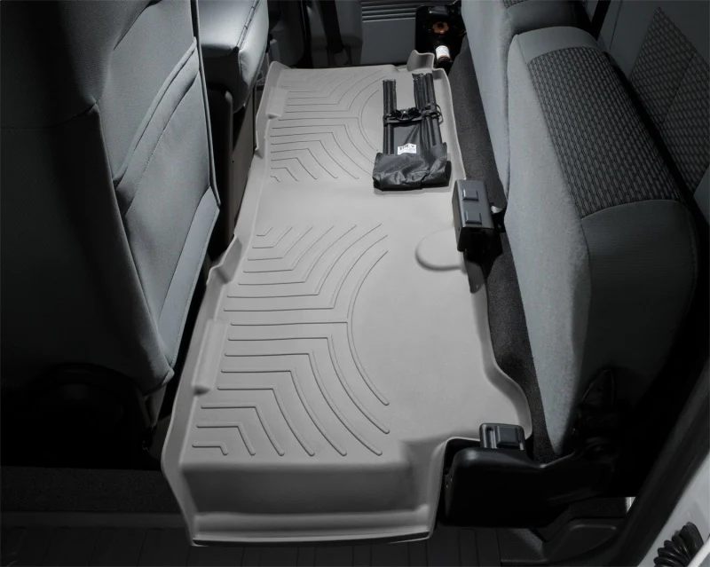 WeatherTech 11+ Ford F250/F350/F450/F550 Super Cab Rear FloorLiner - Grey - Image 11