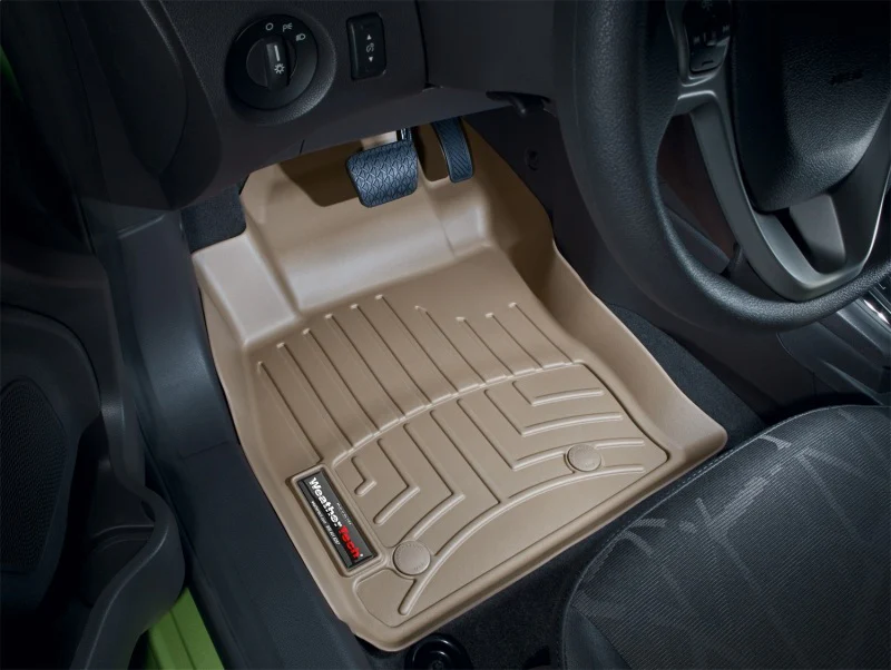 WeatherTech 11+ Ford Fiesta Front FloorLiner - Tan - Image 14