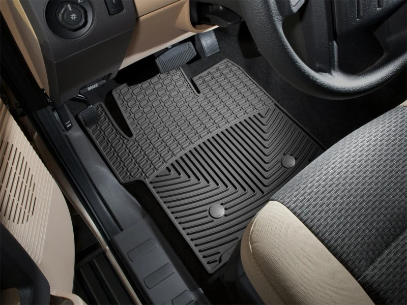 WeatherTech 11+ Ford Super Duty Front Rubber Mats - Black - Image 5