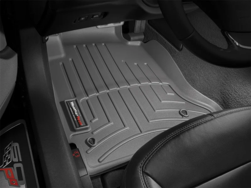 WeatherTech 12-13 Chevrolet Corvette Front FloorLiner - Grey - Image 8