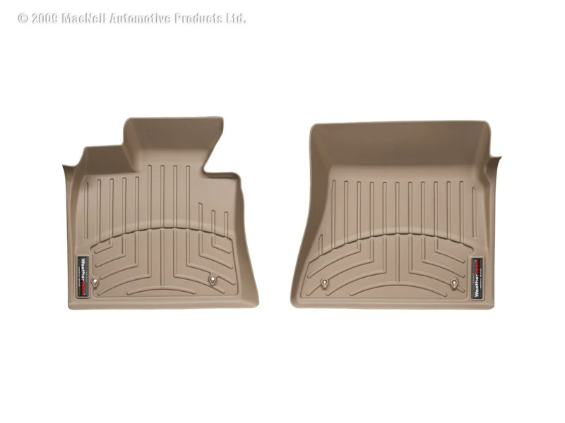 WeatherTech 12-13 Chevrolet Corvette Front FloorLiner - Tan - Image 4