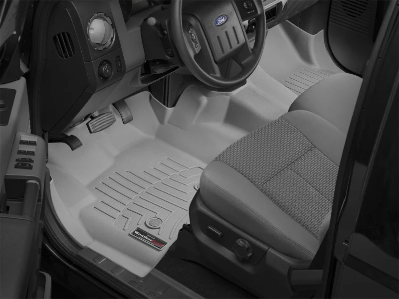 WeatherTech 12-13 Ford F250/F350/F450/F550 Front Floorliner OTH - Grey - Image 10