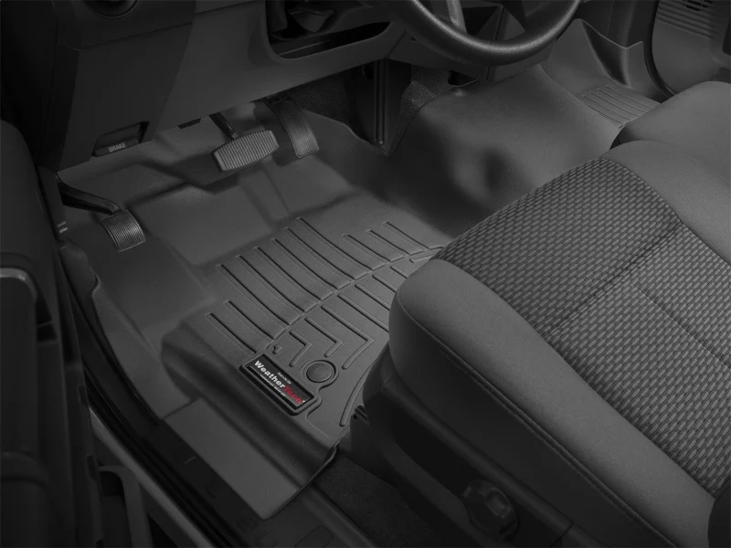 WeatherTech 12+ Ford F250/F350/F450/F550 Front FloorLiner - Black - Image 16