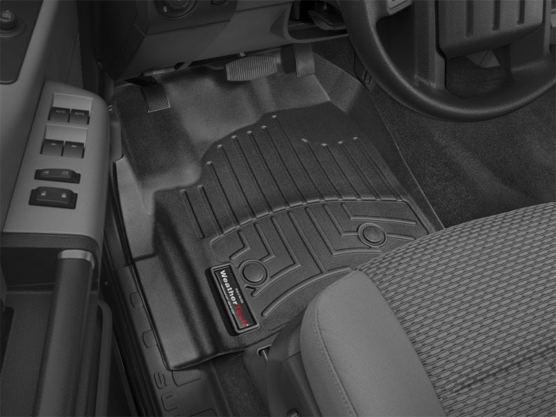 WeatherTech 12+ Ford F250/F350/F450/F550 Front FloorLiner - Black - Image 11