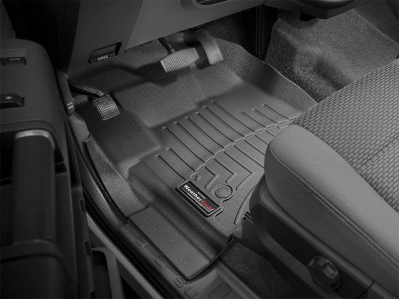 WeatherTech 12+ Ford F250/F350/F450/F550 Front FloorLiner - Black - Image 16