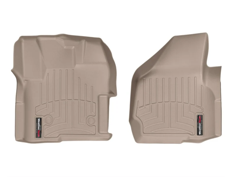 WeatherTech 12+ Ford F250/F350/F450/F550 Front FloorLiner - Tan - Image 2