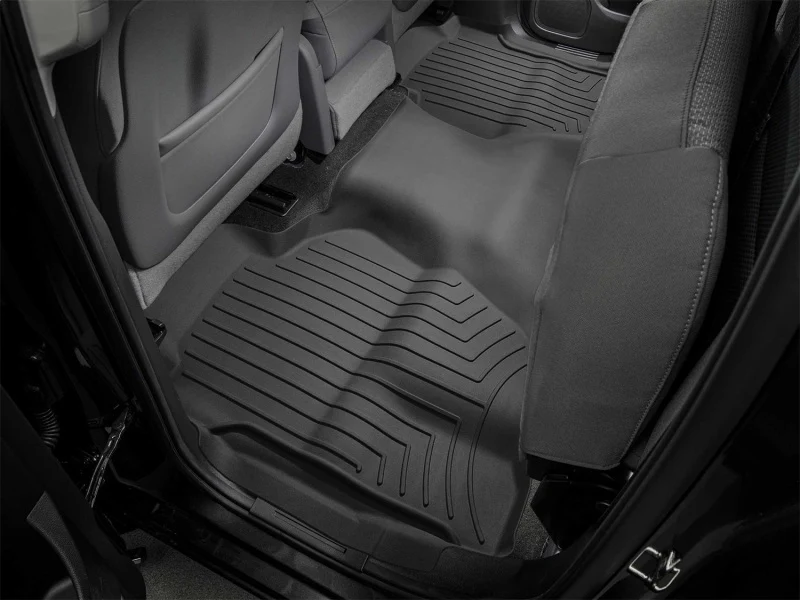 WeatherTech 14-18 Chevrolet 1500 (Double Cab) Rear FloorLiner HP - Black - Image 11